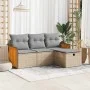Juego de sofás jardín con cojines 4 pzas ratán sintético beige von , Gartensets - Ref: Foro24-3326007, Preis: 274,20 €, Rabat...