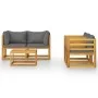 Garden furniture 5 pcs cushions solid acacia wood by vidaXL, Garden sets - Ref: Foro24-3057609, Price: 493,61 €, Discount: %