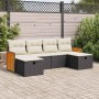 Set de sofás de jardín 6 piezas y cojines ratán sintético negro by , Garden sets - Ref: Foro24-3326053, Price: 353,59 €, Disc...