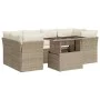 Set sofás de jardín 7 piezas y cojines ratán sintético beige von , Gartensets - Ref: Foro24-3326109, Preis: 527,85 €, Rabatt: %