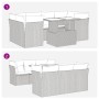 Set sofás de jardín 7 piezas y cojines ratán sintético beige von , Gartensets - Ref: Foro24-3326109, Preis: 549,45 €, Rabatt: %