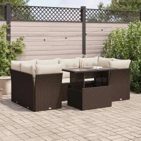 Juego de sofás de jardín 7 piezas con cojines ratán PE marrón von , Gartensets - Ref: Foro24-3326114, Preis: 528,62 €, Rabatt: %