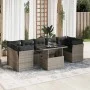 Set de sofás de jardín y cojines 8 piezas ratán sintético gris by , Garden sets - Ref: Foro24-3326121, Price: 529,77 €, Disco...