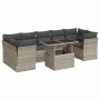 Set de sofás de jardín 8 pzas y cojines ratán sintético gris von , Gartensets - Ref: Foro24-3326123, Preis: 613,41 €, Rabatt: %