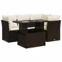 Set comedor de jardín 5 piezas y cojines ratán sintético marrón de , Conjuntos de jardín - Ref: Foro24-3326154, Precio: 406,2...