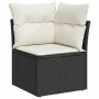 Set de sofás de jardín con cojines 9 pzas ratán sintético negro von , Gartensets - Ref: Foro24-3326177, Preis: 610,95 €, Raba...