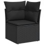 Set de sofás de jardín con cojines 9 pzas ratán sintético negro von , Gartensets - Ref: Foro24-3326206, Preis: 622,98 €, Raba...