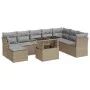 Set de sofás de jardín con cojines 9 pzas ratán sintético beige by , Garden sets - Ref: Foro24-3326210, Price: 613,85 €, Disc...