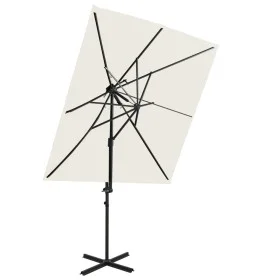 Ampelschirm mit doppelter Sandabdeckung 250x250 cm von vidaXL, Sonnenschirme - Ref: Foro24-312360, Preis: 135,74 €, Rabatt: %