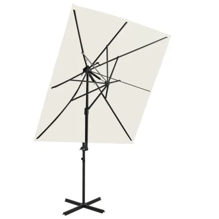 Cantilever parasol with double sand cover 250x250 cm by vidaXL, Umbrellas - Ref: Foro24-312360, Price: 135,74 €, Discount: %