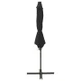 Ampelschirm mit Mast und schwarzen LED-Leuchten 300 cm von vidaXL, Sonnenschirme - Ref: Foro24-312340, Preis: 87,39 €, Rabatt: %