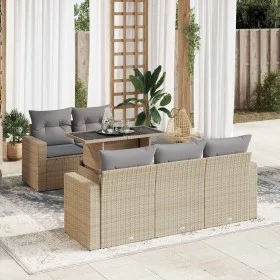 Juego de sofás jardín con cojines 6 pzas ratán sintético beige by , Garden sets - Ref: Foro24-3326250, Price: 549,03 €, Disco...