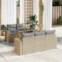 Juego de sofás jardín con cojines 6 pzas ratán sintético beige von , Gartensets - Ref: Foro24-3326250, Preis: 549,09 €, Rabat...