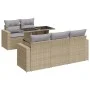Juego de sofás jardín con cojines 6 pzas ratán sintético beige von , Gartensets - Ref: Foro24-3326250, Preis: 549,09 €, Rabat...