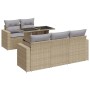 Juego de sofás jardín con cojines 6 pzas ratán sintético beige by , Garden sets - Ref: Foro24-3326250, Price: 523,99 €, Disco...