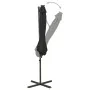 Cantilever umbrella with pole and black LED lights 300 cm by vidaXL, Umbrellas - Ref: Foro24-312340, Price: 87,39 €, Discount: %