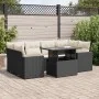Set de sofás de jardín 7 pzas con cojines ratán sintético negro von , Gartensets - Ref: Foro24-3326267, Preis: 488,97 €, Raba...