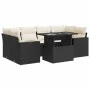 Set de sofás de jardín 7 pzas con cojines ratán sintético negro von , Gartensets - Ref: Foro24-3326267, Preis: 488,97 €, Raba...