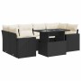 Set de sofás de jardín 7 pzas con cojines ratán sintético negro von , Gartensets - Ref: Foro24-3326267, Preis: 495,29 €, Raba...