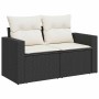 Set de sofás de jardín 7 pzas con cojines ratán sintético negro von , Gartensets - Ref: Foro24-3326267, Preis: 495,29 €, Raba...