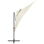 Cantilever parasol with double sand cover 250x250 cm by vidaXL, Umbrellas - Ref: Foro24-312360, Price: 137,98 €, Discount: %