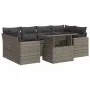 Set de sofás de jardín 7 pzas con cojines ratán sintético gris by , Garden sets - Ref: Foro24-3326271, Price: 492,23 €, Disco...