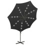 Cantilever umbrella with pole and black LED lights 300 cm by vidaXL, Umbrellas - Ref: Foro24-312340, Price: 88,06 €, Discount: %