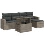 Set de muebles de jardín 6 pzas y cojines ratán sintético gris von , Gartensets - Ref: Foro24-3326301, Preis: 410,19 €, Rabat...
