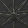 Cantilever umbrella with pole and black LED lights 300 cm by vidaXL, Umbrellas - Ref: Foro24-312340, Price: 88,06 €, Discount: %