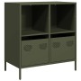Aparador de acero laminado en frío verde oliva 68x39x73,5 cm von , Sideboards - Ref: Foro24-851362, Preis: 119,58 €, Rabatt: %