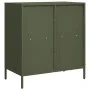 Aparador de acero laminado en frío verde oliva 68x39x73,5 cm de , Aparadores - Ref: Foro24-851362, Precio: 117,98 €, Descuent...
