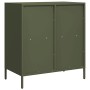 Aparador de acero laminado en frío verde oliva 68x39x73,5 cm von , Sideboards - Ref: Foro24-851362, Preis: 119,58 €, Rabatt: %