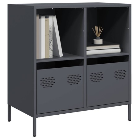 Aparador de acero laminado en frío antracita 68x39x73,5 cm von , Sideboards - Ref: Foro24-851360, Preis: 120,50 €, Rabatt: %
