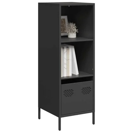 Aparador acero negro 35x39x103,5 cm de , Aparadores - Ref: Foro24-851376, Precio: 70,79 €, Descuento: %