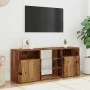 Mueble TV luces LED madera ingeniería envejecida 120x30x50 cm by , TV Furniture - Ref: Foro24-856351, Price: 88,14 €, Discoun...