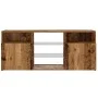 Mueble TV luces LED madera ingeniería envejecida 120x30x50 cm by , TV Furniture - Ref: Foro24-856351, Price: 88,14 €, Discoun...