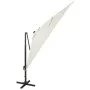 Cantilever parasol with pole and sand-colored LED lights 300 cm by vidaXL, Umbrellas - Ref: Foro24-312344, Price: 470,97 €, D...