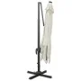 Cantilever parasol with pole and sand-colored LED lights 300 cm by vidaXL, Umbrellas - Ref: Foro24-312344, Price: 470,97 €, D...