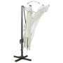 Cantilever parasol with pole and sand-colored LED lights 300 cm by vidaXL, Umbrellas - Ref: Foro24-312344, Price: 478,03 €, D...