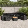 Set de sofás de jardín con cojines 9 pzas ratán sintético negro von , Gartensets - Ref: Foro24-3325884, Preis: 553,26 €, Raba...