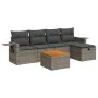 Set de muebles de jardín 6 pzas y cojines ratán sintético gris de , Conjuntos de jardín - Ref: Foro24-3325812, Precio: 357,85...