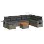Set de sofás de jardín con cojines 9 pzas ratán sintético gris von , Gartensets - Ref: Foro24-3325833, Preis: 536,33 €, Rabat...