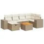 Set sofás de jardín 7 piezas y cojines ratán sintético beige von , Gartensets - Ref: Foro24-3325873, Preis: 541,44 €, Rabatt: %