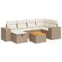 Set sofás de jardín 7 piezas y cojines ratán sintético beige by , Garden sets - Ref: Foro24-3325873, Price: 536,26 €, Discoun...