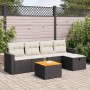 Set de sofás de jardín 6 piezas y cojines ratán sintético negro by , Garden sets - Ref: Foro24-3325780, Price: 346,10 €, Disc...