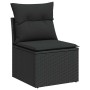 Set de sofás de jardín 7 pzas con cojines ratán sintético negro by , Garden sets - Ref: Foro24-3326826, Price: 530,26 €, Disc...
