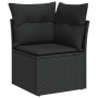 Set de sofás de jardín 7 pzas con cojines ratán sintético negro by , Garden sets - Ref: Foro24-3326826, Price: 530,26 €, Disc...