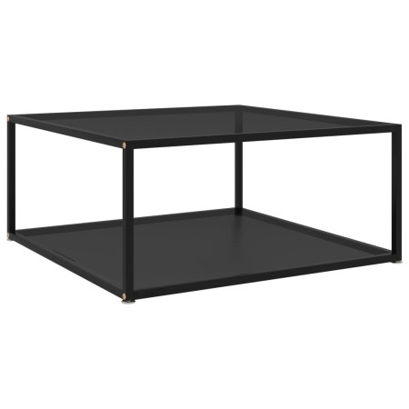 Schwarzer Couchtisch aus gehärtetem Glas, 80 x 80 x 35 cm von vidaXL, Couchtisch - Ref: Foro24-322893, Preis: 90,50 €, Rabatt: %