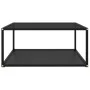 Schwarzer Couchtisch aus gehärtetem Glas, 80 x 80 x 35 cm von vidaXL, Couchtisch - Ref: Foro24-322893, Preis: 89,39 €, Rabatt: %