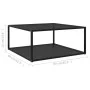 Schwarzer Couchtisch aus gehärtetem Glas, 80 x 80 x 35 cm von vidaXL, Couchtisch - Ref: Foro24-322893, Preis: 89,39 €, Rabatt: %